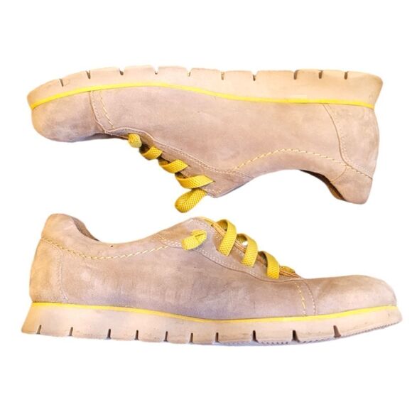 Samuel Hubbard Tan Suede Leather Slip On Comfort Oxford Shoes - Picture 4 of 7